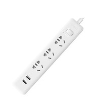 BULL 公牛 小白系列 GNV-UUA123 新国标插排 三位五孔+2USB 白色 1.5m 1只装