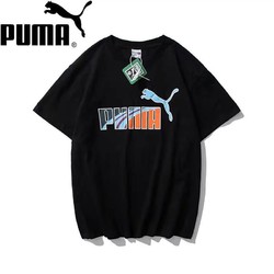 PUMA 彪马 短袖男T恤夏季新款纯棉宽松运动情侣潮牌上衣透气半袖潮