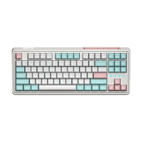 FL·ESPORTS 腹灵 CMK87-SAM 87键 2.4G蓝牙 多模无线机械键盘 棉花糖 FLCMMK紫荆轴 RGB