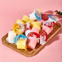 蜡笔小新 冰淇淋风味果冻酸奶水果味儿童零食童年回忆整箱3斤 冰淇淋果冻混合型3斤(约46个)