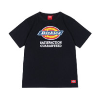 Dickies 帝客 男士圆领短袖T恤 182W30EC04 黑色 XS