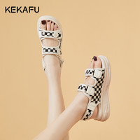 KEKAFU 珂卡芙 女鞋夏季凉鞋2022年新款沙滩鞋户外休闲编织运动凉鞋