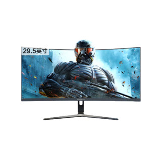 IPASON 攀升 E3025W-M 29.5英寸 VA 曲面 FreeSync 显示器（2560×1080、200Hz）