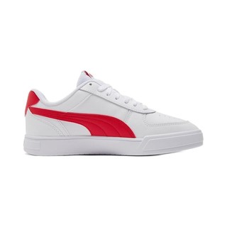 PUMA 彪马 Caven 中性运动板鞋 380810-05 白红色 44.5