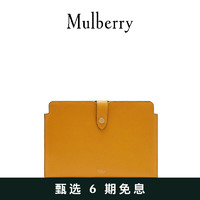 Mulberry 玛珀利 秋冬新款女士黄色皮革手拿包四合扣科技产品小袋 RL6210 黄色N651