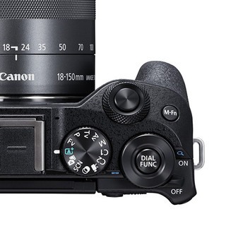 Canon 佳能 EOS M6 Mark II APS-C画幅 微单相机 黑色 EF-M 18-150mm F3.5 IS STM 变焦镜头 单头套机
