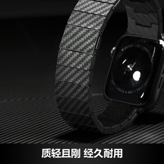 pitaka 苹果Apple Watch Series 7/6/SE/5智能手表 纯碳纤维手表表带 Retro复古款表带+表壳【40mm】
