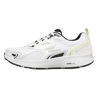 SKECHERS 斯凯奇 Go Run Consistent 男子跑鞋 220034/WBLM 白色/黑色/柠檬色 39.5