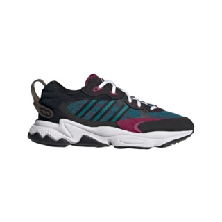 adidas ORIGINALS Ozweego Meta 中性休闲运动鞋 GW3957 黑/湖蓝/紫红 35.5