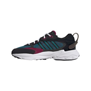 adidas ORIGINALS Ozweego Meta 中性休闲运动鞋 GW3957 黑/湖蓝/紫红 35.5