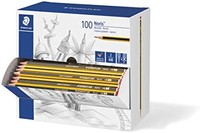 STAEDTLER 施德楼 Noris 铅笔套装 120HBCA1 P(六角形，硬质铅笔100支，高质量)