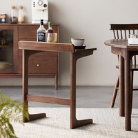 原始原素 JD-6231 实木边几 黑胡桃木色