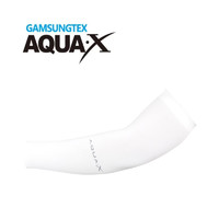 GAMSUNGTEX AQUA·X冰丝防晒袖套男女手套夏户外开车骑行骑车运动护臂袖套薄套袖遮阳透气 白色