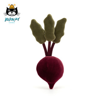 jELLYCAT 邦尼兔 VV6BEET 活泼甜菜毛绒玩具 紫色 22cm