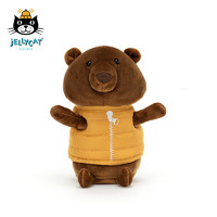 jELLYCAT 邦尼兔 CAMP3B 露营小熊毛绒玩具 棕色