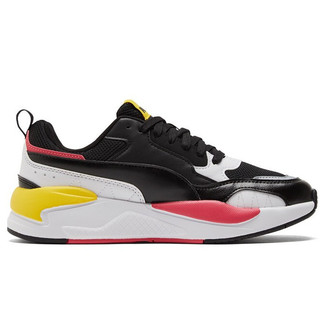 PUMA 彪马 X-ray 2 Square 中性休闲运动鞋 373108-29 黑色/黑色/白/亮粉红/蒲公英白 43