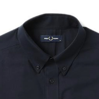 FRED PERRY 佛莱德·派瑞 男士长袖衬衫 FPXSTSM2012MI 海军蓝 S