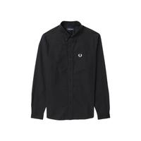 FRED PERRY 佛莱德·派瑞 男士长袖衬衫 FPXSTSM2012MI 黑色 XL