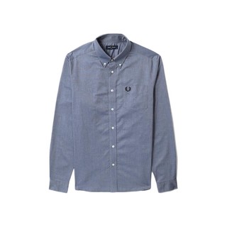 FRED PERRY 佛莱德·派瑞 男士长袖衬衫 FPXSTSM2012MI 蓝色 L