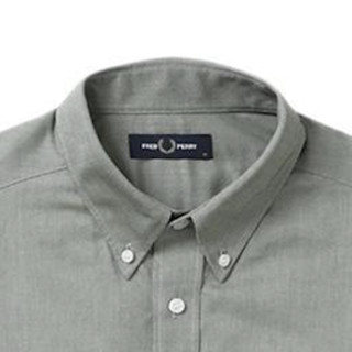 FRED PERRY 佛莱德·派瑞 男士长袖衬衫 FPXSTSM2012MI 绿色 XL