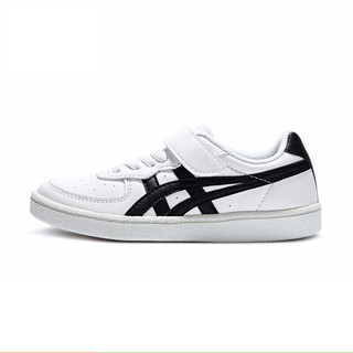 Onitsuka Tiger 鬼塚虎 GSM PS系列 大童运动板鞋 1184A022-101 黑白色 30