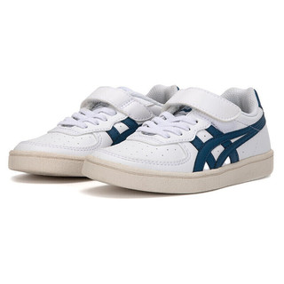 Onitsuka Tiger 鬼塚虎 GSM PS系列 大童运动板鞋 1184A022-103 白/藏蓝色 31.5