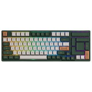 Akko 艾酷 3098S 98键 有线机械键盘 伦敦绿 AKKO CS果冻紫轴 RGB