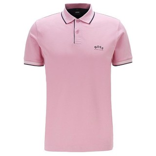 Hugo Boss 雨果博斯 男士短袖POLO衫 50412675 粉色 XL