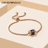 EMPORIO ARMANI 女士黑色串珠小蛮腰手链 EGS2842221