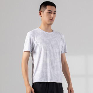 SAIQI 赛琪 男子运动T恤 112425 浅灰色 XL