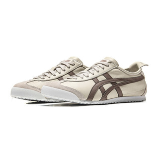 Onitsuka Tiger 鬼塚虎 MEXICO 66系列 中性休闲运动鞋 D4J2L-0212 奶白/灰褐色 44