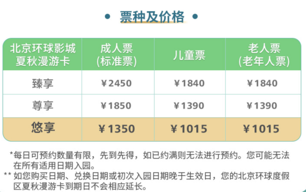 如何购买北京环球影城门票 北京环球影城票价公布,淡季,平季,旺季和