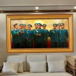 十大元帅合影挂像客厅墙画挂画头像带框中堂国画摆件装饰画伟人