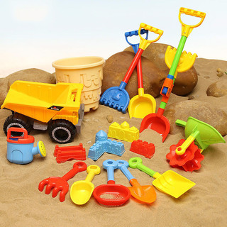 mling 儿童沙滩玩具套装宝宝挖沙铲 6件套