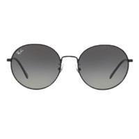 Ray-Ban 雷朋 男女款太阳镜 0RB3612D 黑色镜框浅灰色渐变深灰色镜片 56mm