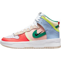 NIKE 耐克 Dunk High Up 女子休闲运动鞋 DH3718-700 粉/蓝/橙/白/绿 38.5