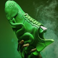 GIUSEPPE ZANOTTI 朱塞佩 萨诺第 xYoung Thug联名 Cobras 蟒蛇纹休闲鞋