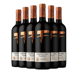 火地岛 经典梅洛 干红葡萄酒 750mL*6瓶