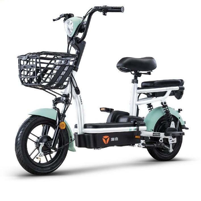 yadea 雅迪 乐萌 电动自行车 tdt1259z 48v12ah铅酸电池 绿色