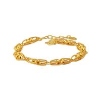 老庙黄金 1082600057 流光飞舞足金手链 18.5cm 10.91g