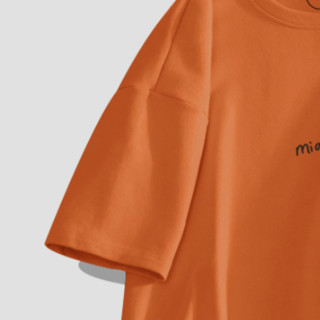 GLM 男女款圆领短袖T恤 20220609 暖橘 5XL