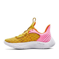 UNDER ARMOUR 安德玛 Curry Flow 9 Sesame Street联名款 男子篮球鞋 3024248-702 黄色 40.5