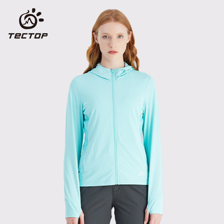 探拓（TECTOP）防晒衣 UPF40+男女纯色透气耐磨防紫外线皮肤衣 女款薄荷绿 M