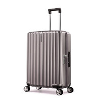 Samsonite 新秀丽 行李箱时尚竖条纹拉杆箱旅行箱拿铁咖25英寸托运箱GU9*13002