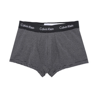 卡尔文·克莱 Calvin Klein 男士平角内裤套装 U2664G-IOT 3条装 黑白 L