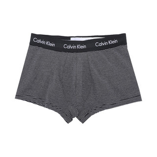 卡尔文·克莱 Calvin Klein 男士平角内裤套装 U2664G-IOT 3条装 黑白 S