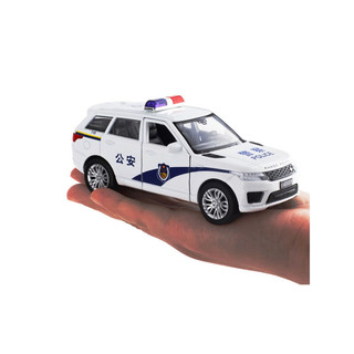 JACKIEKIM 金属仿真1/36路虎奥迪帕加尼GTR警车合金小汽车模型玩具回力 捷豹IPACE白色(无彩盒 气泡膜保护好发货)