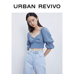 URBAN REVIVO 女士泡泡袖衬衫 YV32R2CN2000