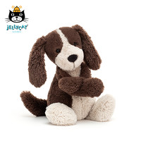 jELLYCAT 邦尼兔 BAS3SPAN 害羞西班牙猎犬毛绒玩具 棕与白色