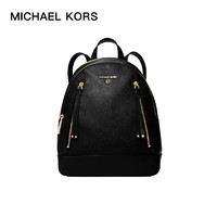 PLUS会员：MICHAEL KORS 迈克·科尔斯 皮质双肩包 30H1GBNB2L BLACK